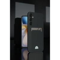 Newface Samsung Galaxy A55 5G Kılıf Kelvin Kartvizitli Silikon - Lacivert