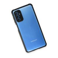 Newface Samsung Galaxy M52 5G Kılıf Miami Şeffaf Silikon - Siyah
