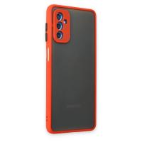 Newface Samsung Galaxy M52 5G Kılıf Montreal Silikon Kapak - Kırmızı