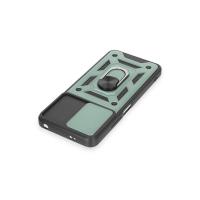 Newface Xiaomi Redmi Note 12 4G Kılıf Pars Lens Yüzüklü Silikon - Yeşil