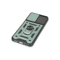 Newface Xiaomi Redmi Note 12 4G Kılıf Pars Lens Yüzüklü Silikon - Yeşil